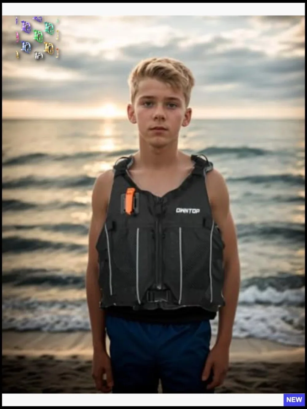Ultra-Thin Swim Jacket Hydration Pack Dual Mesh Pockets Attached Whistle